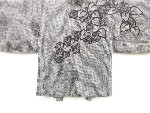 アンティーク　本総絞り　葉模様　絵羽織